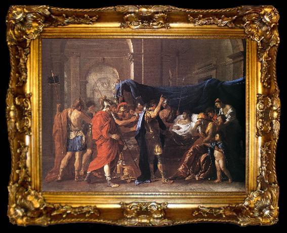 framed  POUSSIN, Nicolas The Death of Germanicus af, ta009-2